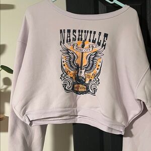 Nashville Graphic Lavender Sweater